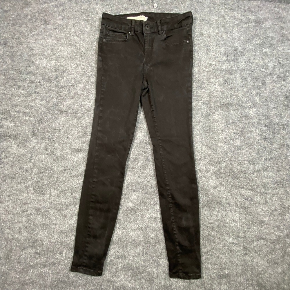Pilcro and the Letterpress Anthropologie Black Skinny Jeans High Rise Size 26